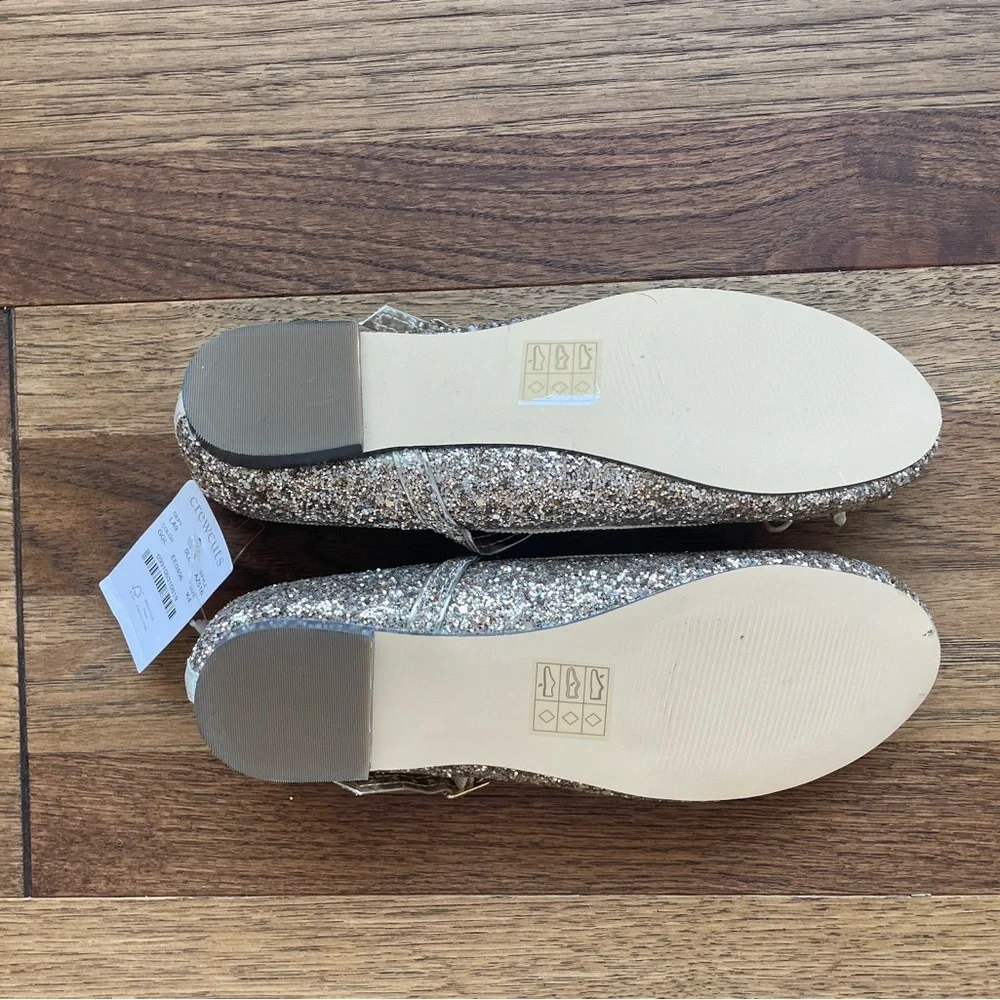 Crewcuts Gold Glitter Maryjanes Girls Sz 4 NWT‎ Dress Shoe Flower Girl Wedding